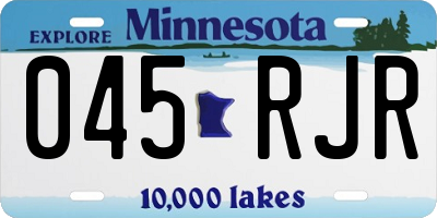 MN license plate 045RJR