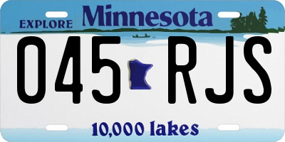 MN license plate 045RJS