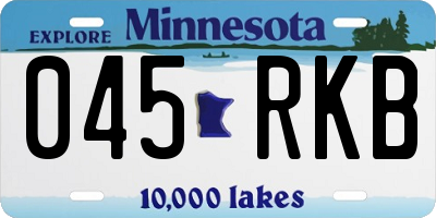 MN license plate 045RKB