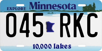 MN license plate 045RKC