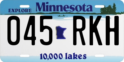MN license plate 045RKH