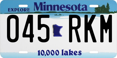MN license plate 045RKM