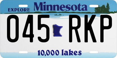 MN license plate 045RKP