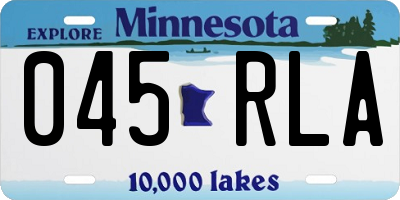 MN license plate 045RLA