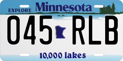 MN license plate 045RLB