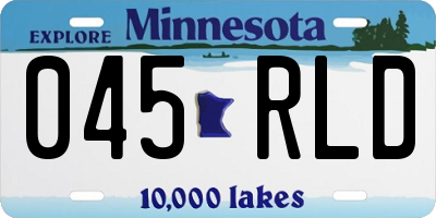 MN license plate 045RLD