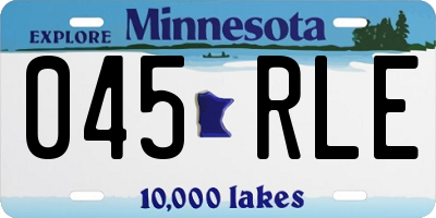 MN license plate 045RLE