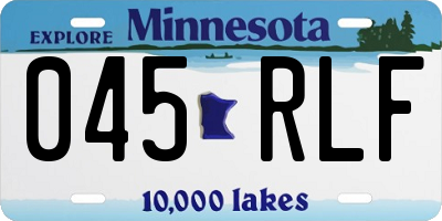 MN license plate 045RLF