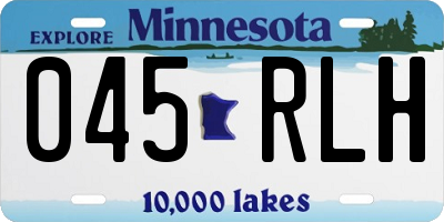 MN license plate 045RLH