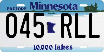 MN license plate 045RLL