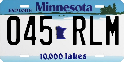 MN license plate 045RLM
