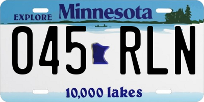 MN license plate 045RLN