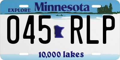 MN license plate 045RLP