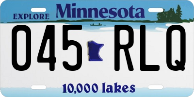 MN license plate 045RLQ