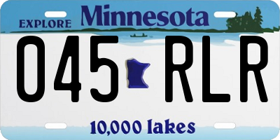 MN license plate 045RLR