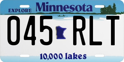MN license plate 045RLT