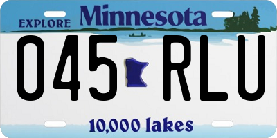 MN license plate 045RLU