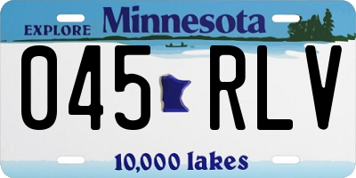 MN license plate 045RLV