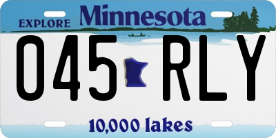 MN license plate 045RLY