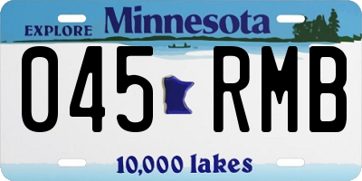 MN license plate 045RMB