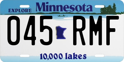 MN license plate 045RMF