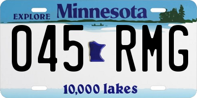 MN license plate 045RMG