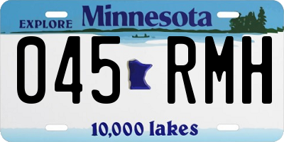 MN license plate 045RMH