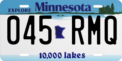 MN license plate 045RMQ