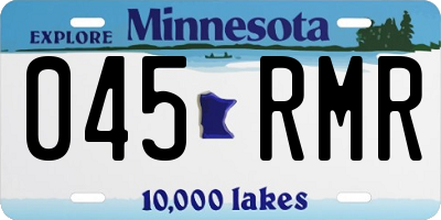 MN license plate 045RMR