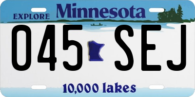 MN license plate 045SEJ