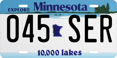 MN license plate 045SER