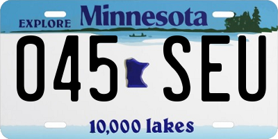MN license plate 045SEU