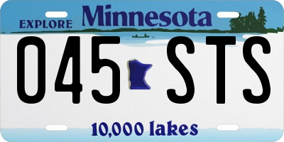 MN license plate 045STS