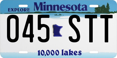 MN license plate 045STT