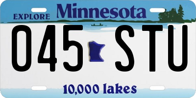 MN license plate 045STU