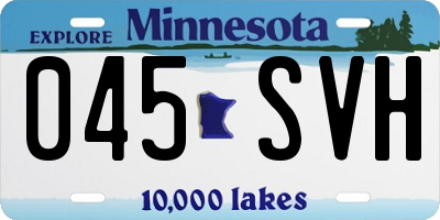 MN license plate 045SVH