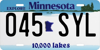 MN license plate 045SYL