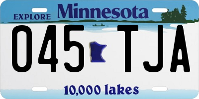 MN license plate 045TJA