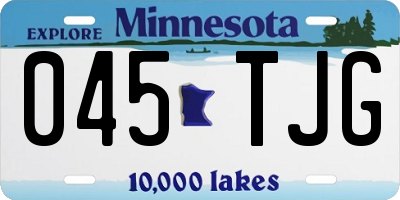 MN license plate 045TJG