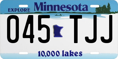 MN license plate 045TJJ