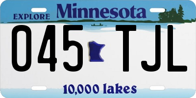 MN license plate 045TJL
