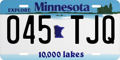 MN license plate 045TJQ
