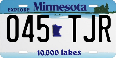 MN license plate 045TJR