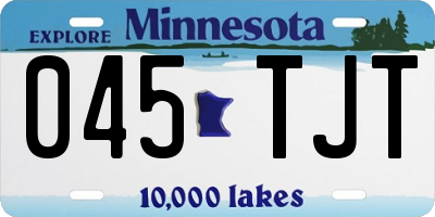 MN license plate 045TJT