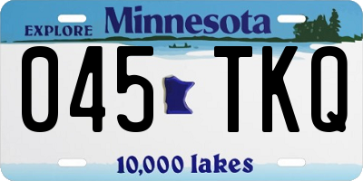 MN license plate 045TKQ