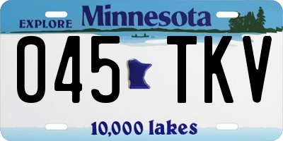 MN license plate 045TKV