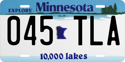 MN license plate 045TLA