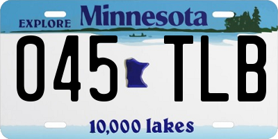 MN license plate 045TLB