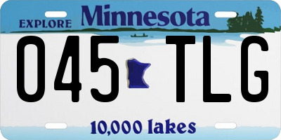 MN license plate 045TLG