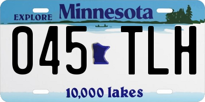MN license plate 045TLH